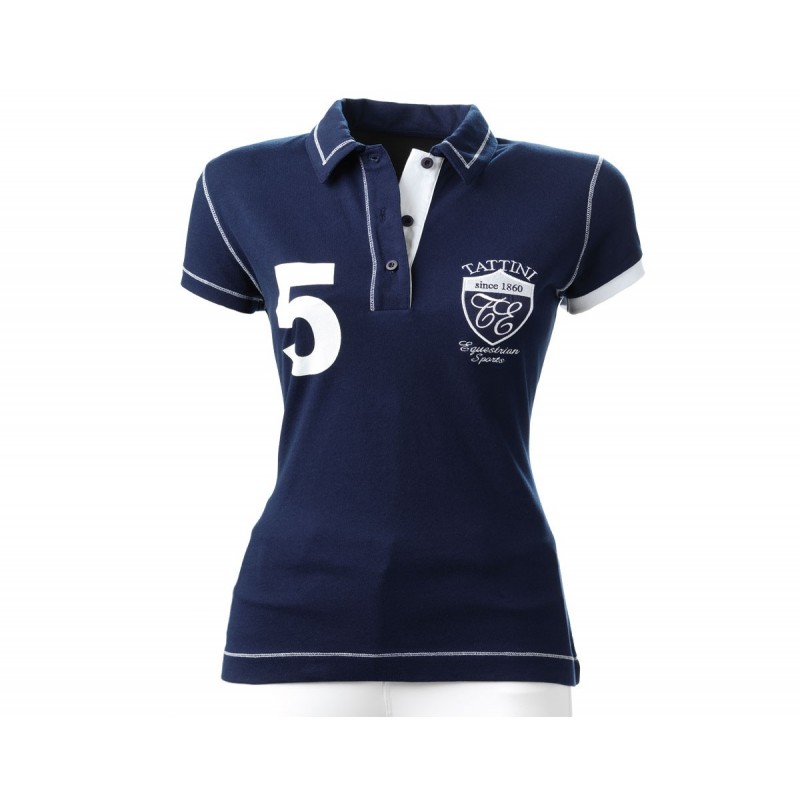 POLO NÂº5 TATTINI MUJER XS AZUL