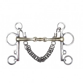 Bocado pelham de plata alemana, 16 mm 2