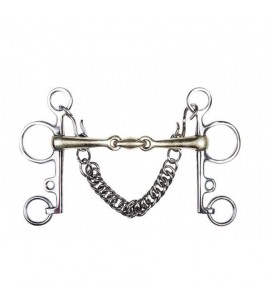 Bocado pelham de plata alemana, 16 mm