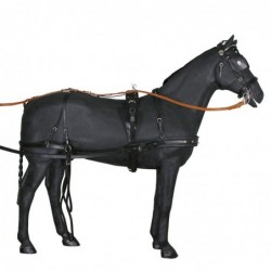 ENGANCHE DE PECHERIN SENCILLO EN CUERO DOBLE