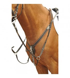 Pechopetral con martingala, con goma ancho