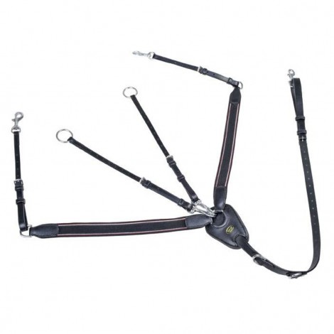 Pechopetral con martingala, con goma ancho