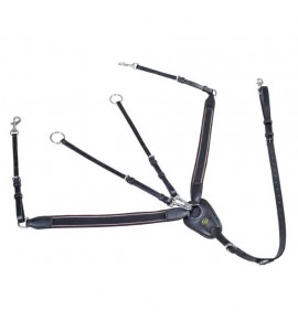 Pechopetral con martingala, con goma ancho