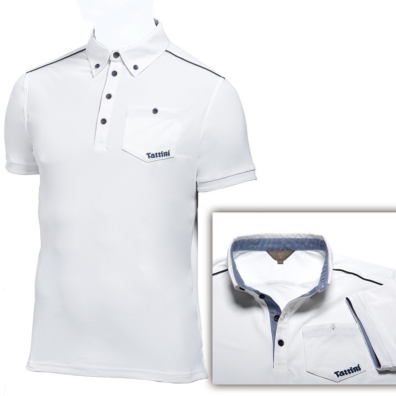 POLO DE CONCURSO TATTINI DE HOMBRE S 01.Blanco