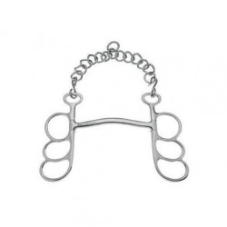 Bocado Sefton barcelona 3 anillas con embocadura arco