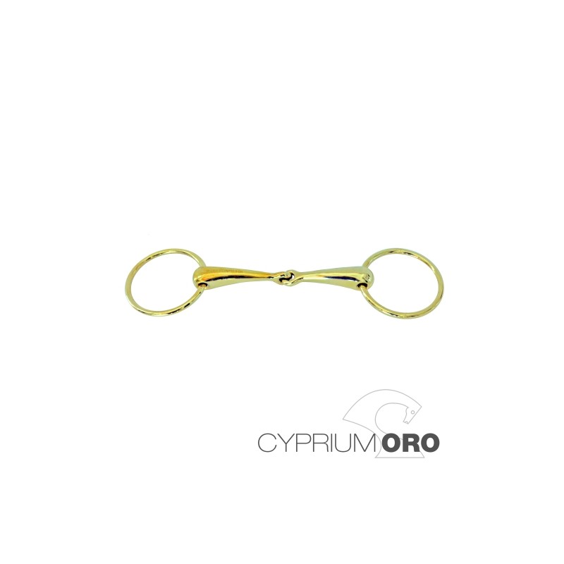 Filete Sefton cyprium oro anilla embocadura maciza grosor 18mm