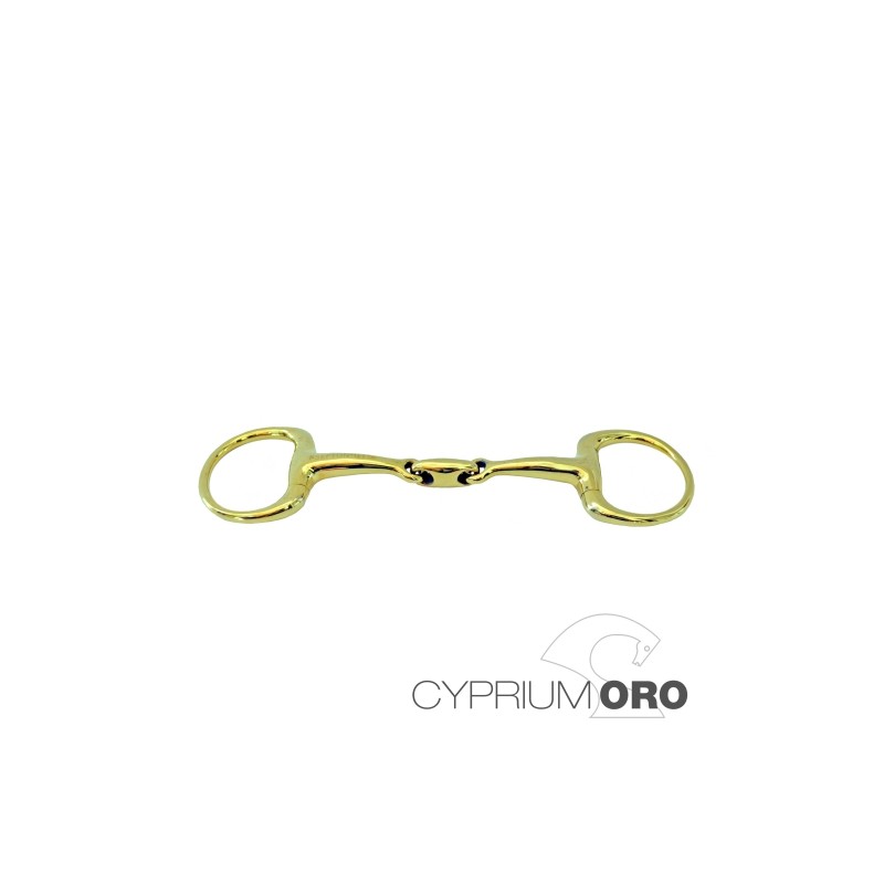 Filete Sefton cyprium oro oliva para bocado embocadura partida doble