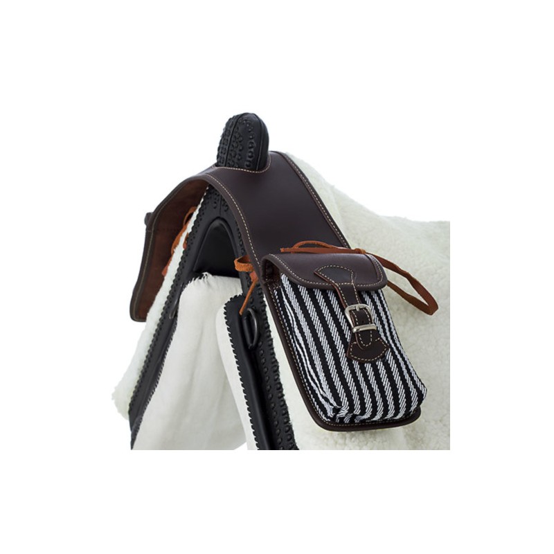 Alforjas HH lona para perilla de silla vaquera