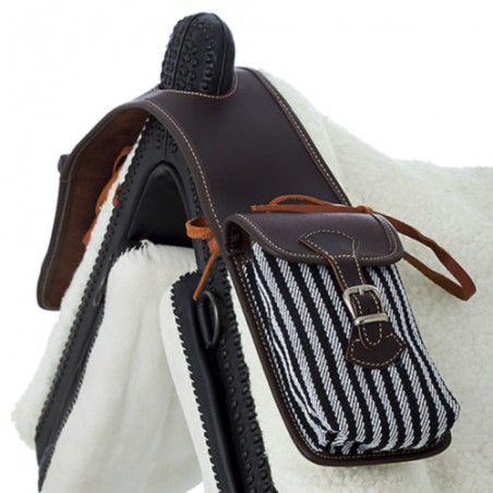Alforjas HH lona para perilla de silla vaquera
