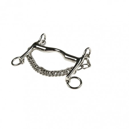 Bocado doma inoxidable, 16 mm, 5 cm