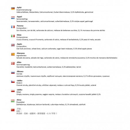 Golosinas para caballos, manzana, 750 g