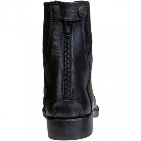 Botines -London- con aplique elástico+cremallera