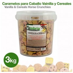 CARAMELOS PARA CABALLO VAINILLA Y CEREALES 3Kg