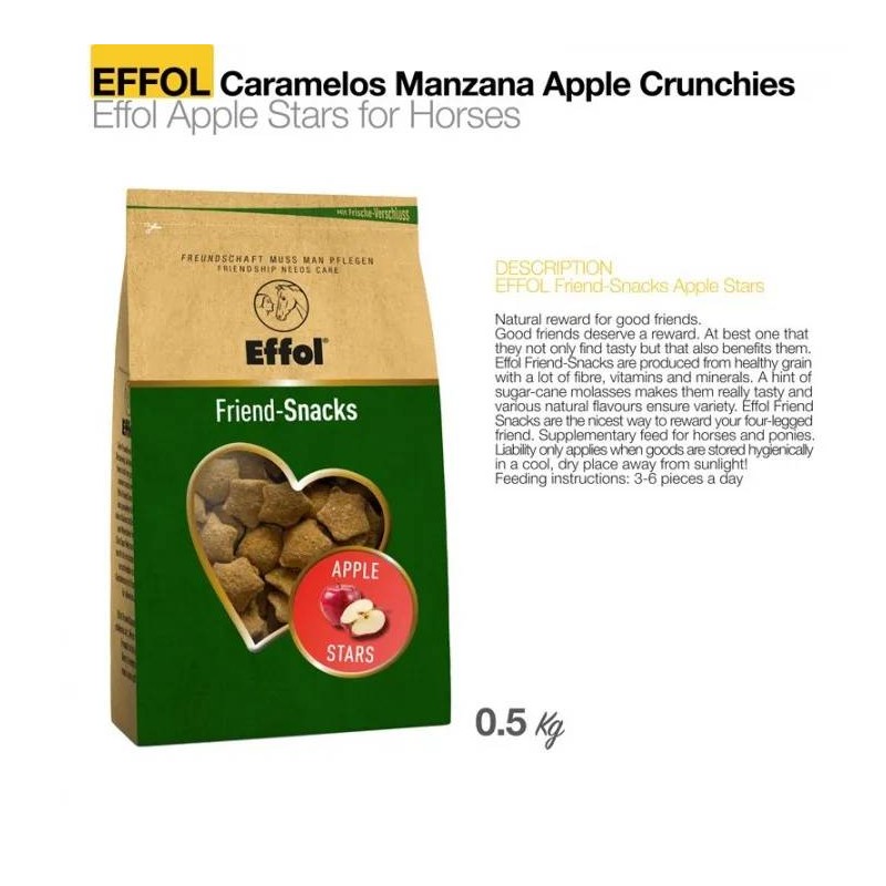 EFFOL CARAMELOS MANZANA APPLE CRUNCHIES 0.5kg