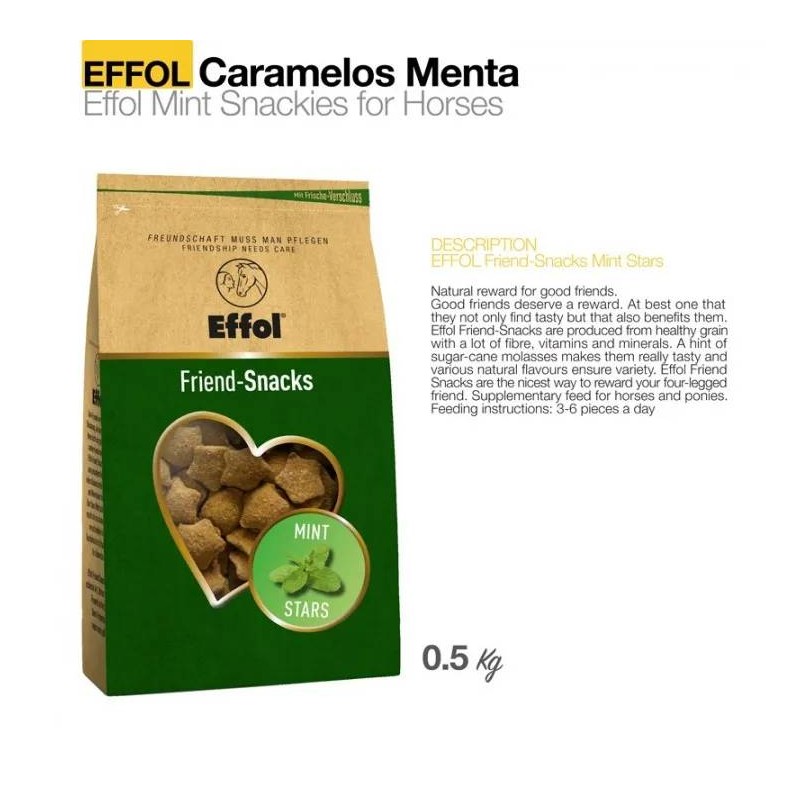 EFFOL CARAMELOS MENTA MINT SNACKIES 0.5kg