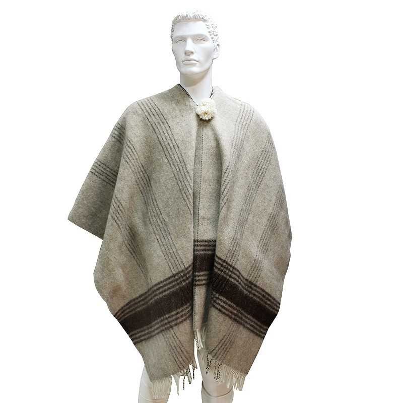 PONCHO DE LANA PARA NIÑO