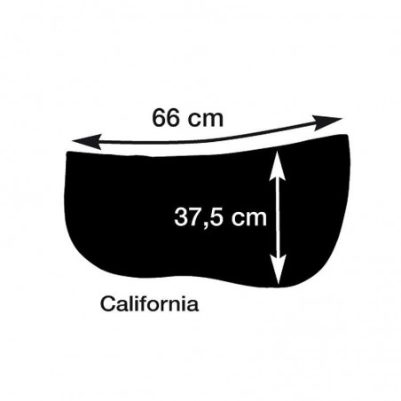 SUDADERO MARJOMAN DE LONA ALISTADA PARA SILLA WESTERN CALIFORNIA