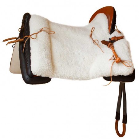 SILLA MARJOMAN VAQUERA PIEL DE CORDERO MOTEADA