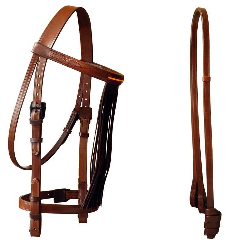 CABEZADA MARJOMAN JEREZANA CON BANDERA