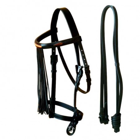 CABEZADA MARJOMAN JEREZANA CON BANDERA