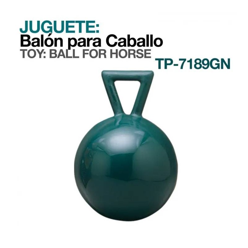 JUGUETE:BALÓN PARA CABALLO TP-7189GN