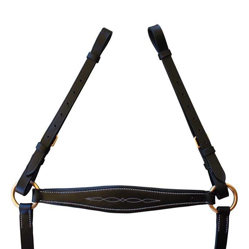 PECHOPETRAL DECORADO CON PUENTE Y TIJERILLA