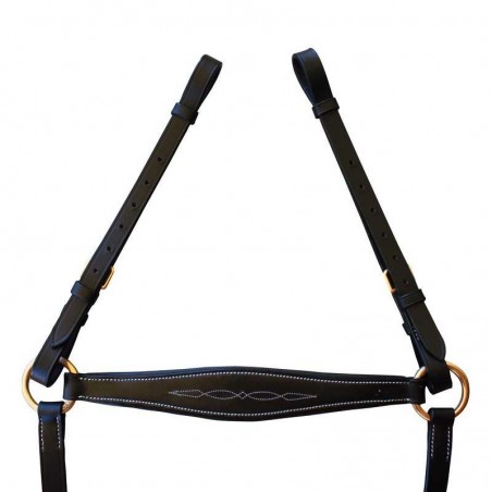 PECHOPETRAL DECORADO CON PUENTE Y TIJERILLA