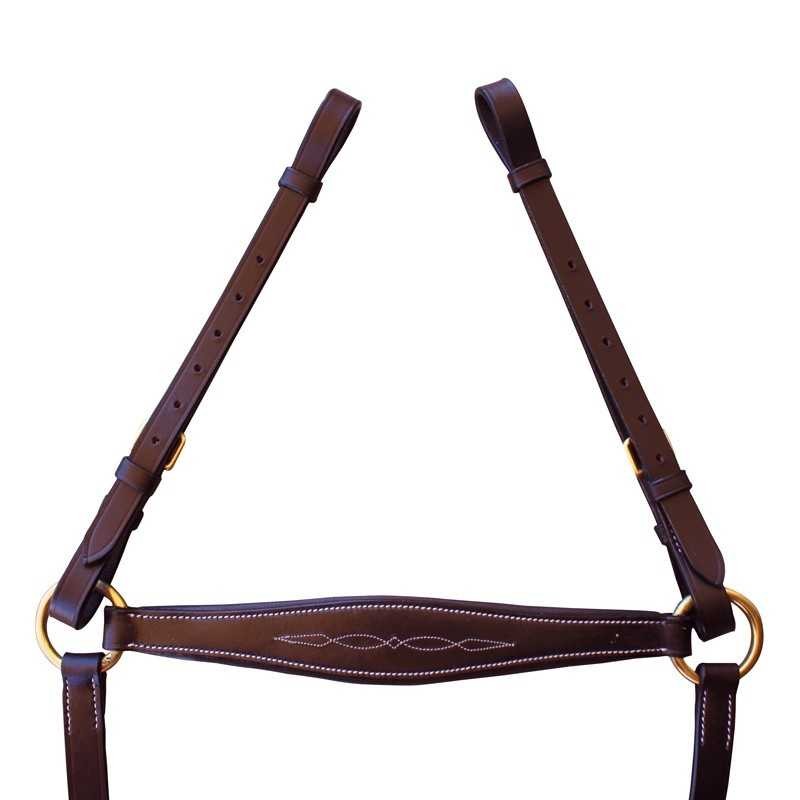 PECHOPETRAL DECORADO CON PUENTE Y TIJERILLA