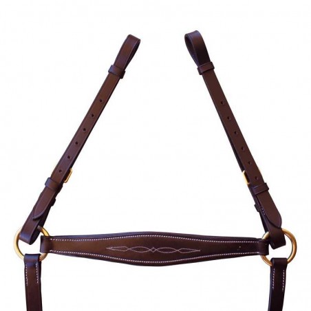 PECHOPETRAL DECORADO CON PUENTE Y TIJERILLA