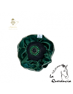 Scrunchie + red de pelo Kunzita verde