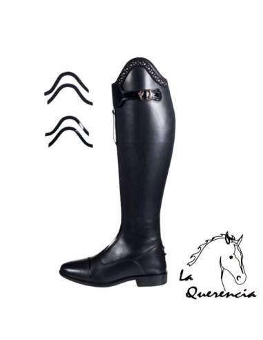 Bota hkm trinity - Ancha y alta  negro