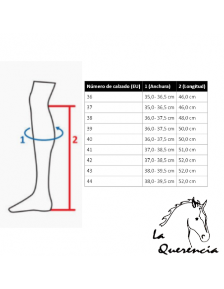 Bota hkm trinity - Ancha y alta  azul