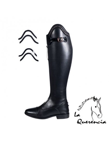 Bota hkm trinity - Extra ancha , altura estandar negro