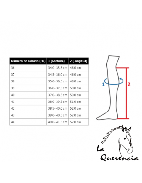Bota hkm lynette - Ancho estandar,  alta