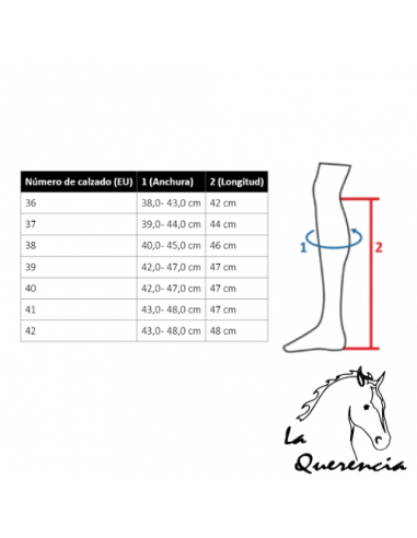 Bota hkm beatrice - Altura normal / extra ancho