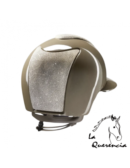 CASCO KEP NEW GALASSIA GOLD CON CRISTALES DE SWAROVSKI- VISERA POLO