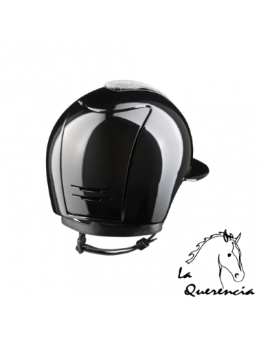 CASCO KEP NEGRO PULIDO Y FRONTAL CON CRISTALES...