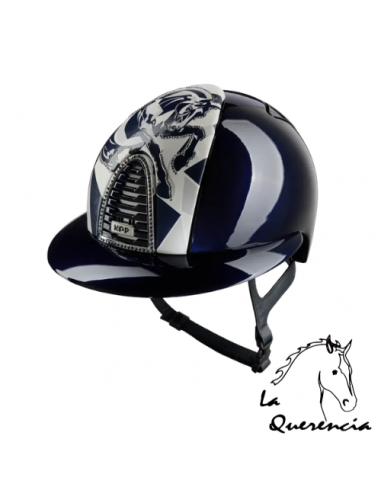 CASCO KEP FURIUS AZUL PULIDO CON CRISTALES...