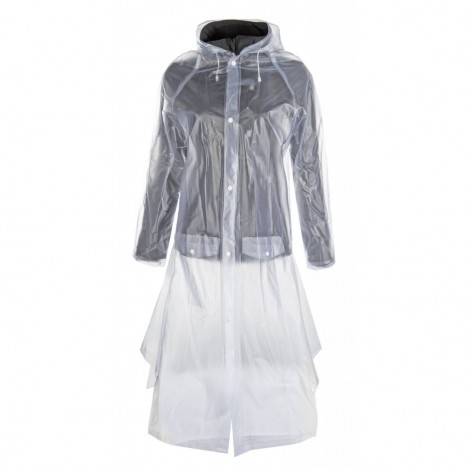 Capa impermeable, transparente