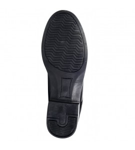 Botines -London- con aplique elástico+cremallera