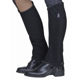 Polainas de cuero artificial con parte elástico