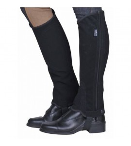 Polainas de cuero artificial con parte elástico