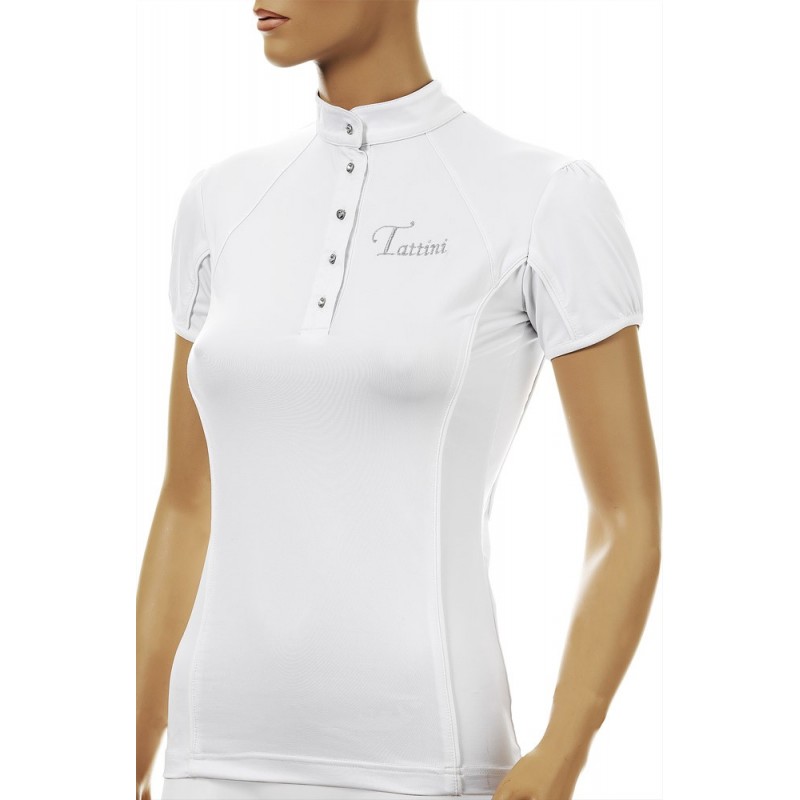 POLO TATTINI MUJER CONCURSO BOTONES BRILLANTE XL BLANCO