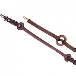 RIENDAS GOMA CORTA  MARRON