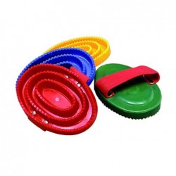 ALMOHAZA DE PLASTICO CON PASAMANOS DE LONA  ROJO