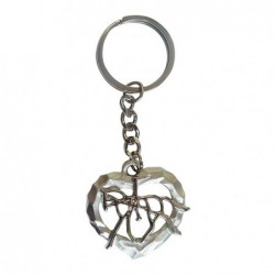 LLAVERO CORAZON/AMAZONA TONOS (DOS TONOS)