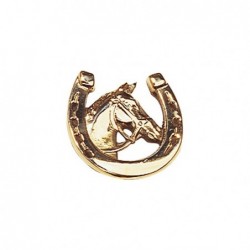 HERRADURA CABEZA CABALLO (PARA COCHE)  DORADO