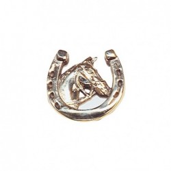 HERRADURA CABEZA CABALLO (PARA COCHE)  NIQUEL