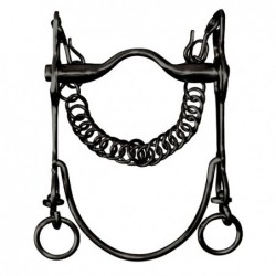 BOCADO VAQUERO PAVONADO ECO.EMBOCADURA SUAVE BARRA CURVA