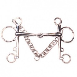 BOCADO PELHAM ARTICULADO INOX.